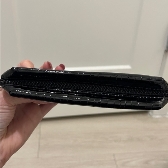 Kate Spade New York Croc-Embossed Leather Cosmetic Pouch - Picture 4 of 9